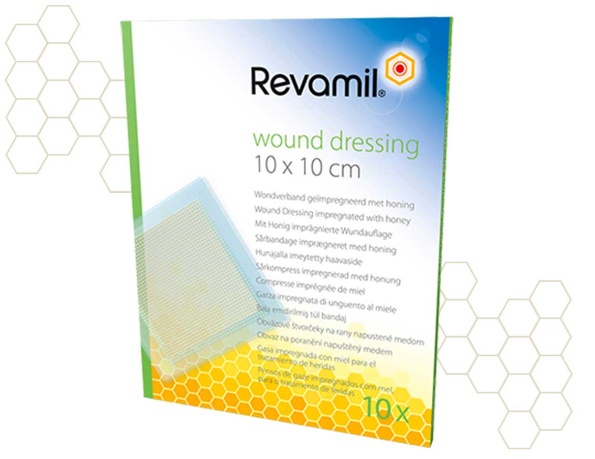 Revamil® Wound Dressing 10×10 cm medicazione per box 10